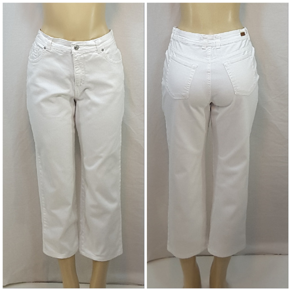 Gloria Vanderbilt Denim - *PLUS* GLORIA VANDERBILT, White Jeans, size 14
